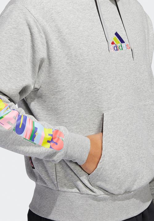 adidas Performance - Pride hoodie - medium grey heather