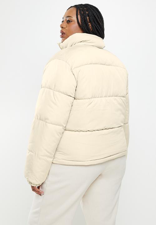 Cotton On - Curve recycled mother puffer jacket-sepia