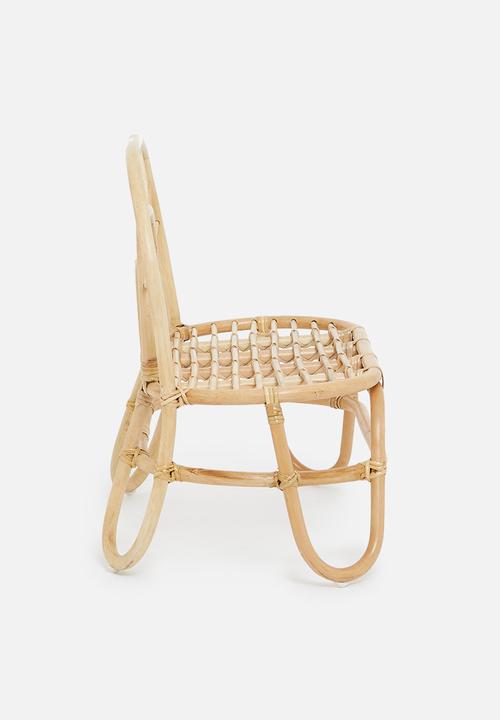 Sixth Floor - Stellan Rattan kids bench-Natural