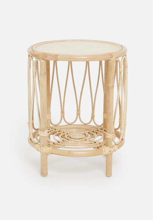 Sixth Floor - Rattan side table - natural