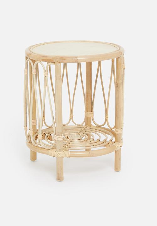 Sixth Floor - Rattan side table - natural