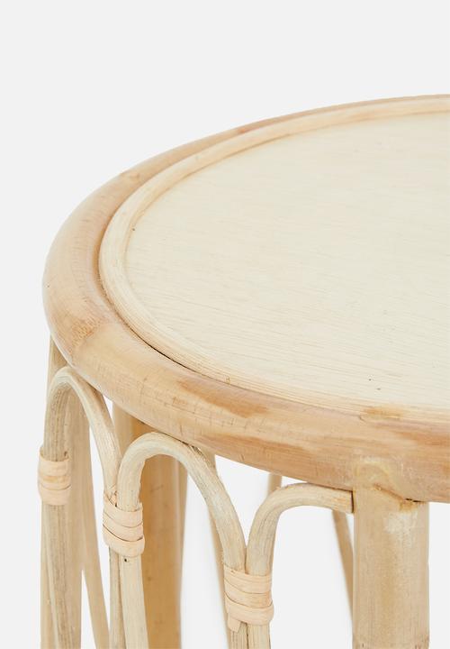 Sixth Floor - Rattan side table - natural