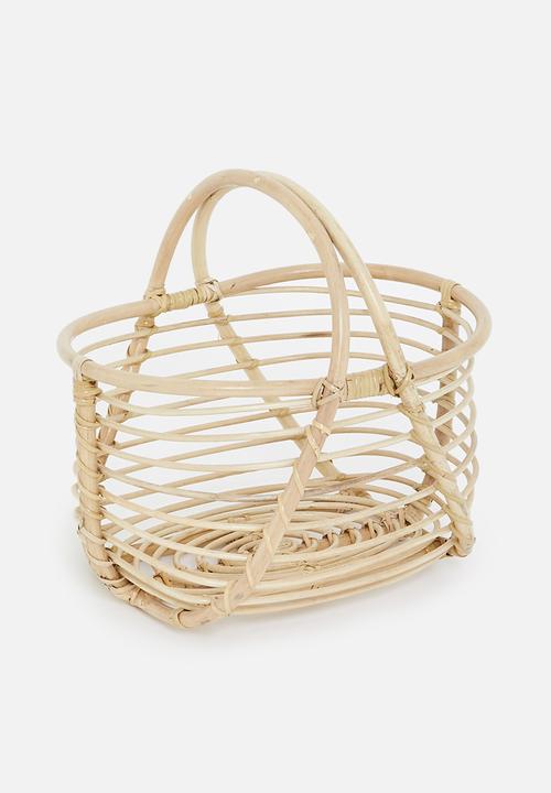 Sixth Floor - Ebbe Rattan toy basket- Natural