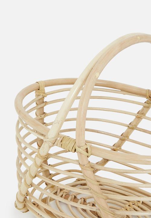 Sixth Floor - Ebbe Rattan toy basket- Natural