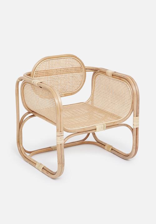 Sixth Floor - Sophie Rattan chair with weaving - natural