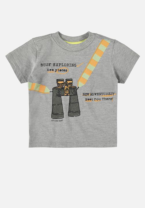 Quimby - T-shirt and sweat bermuda - grey