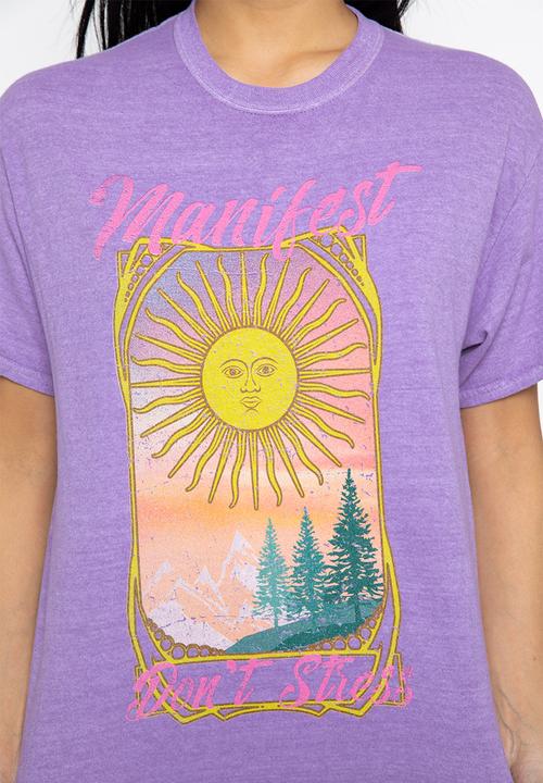 Daisy Street - Manifest tee - lavender