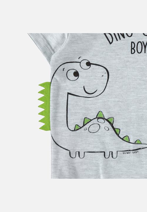 Quimby - Bodysuit, shorts and bib set - grey