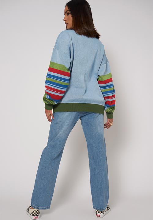 Daisy Street - Scenic knit - multi