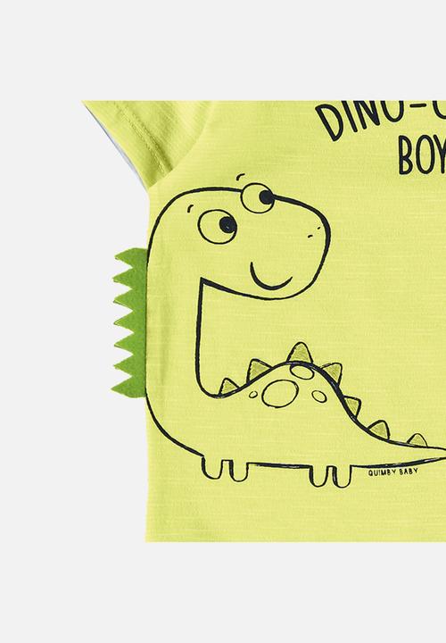 Quimby - Bodysuit, shorts and bib set - yellow