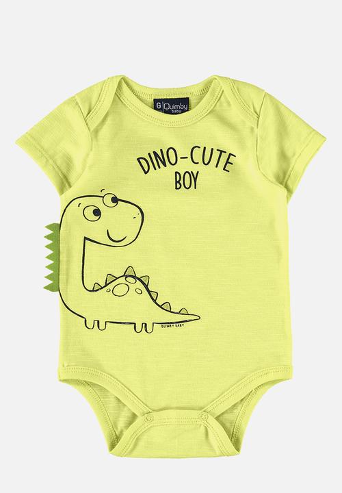 Quimby - Bodysuit, shorts and bib set - yellow