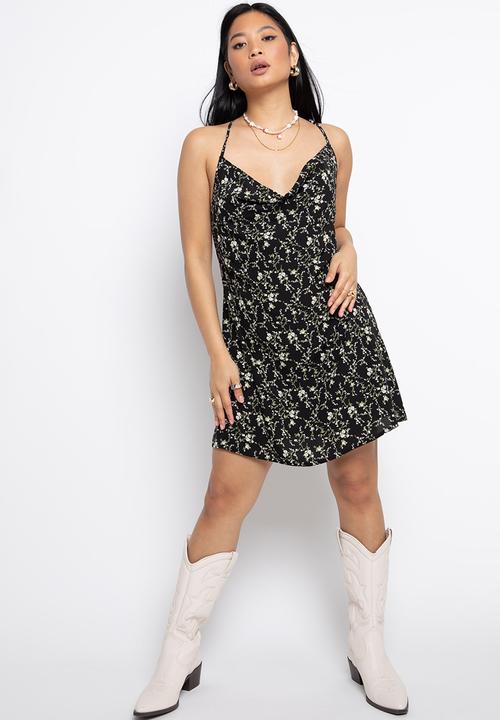 Daisy Street - Minah dress - black floral