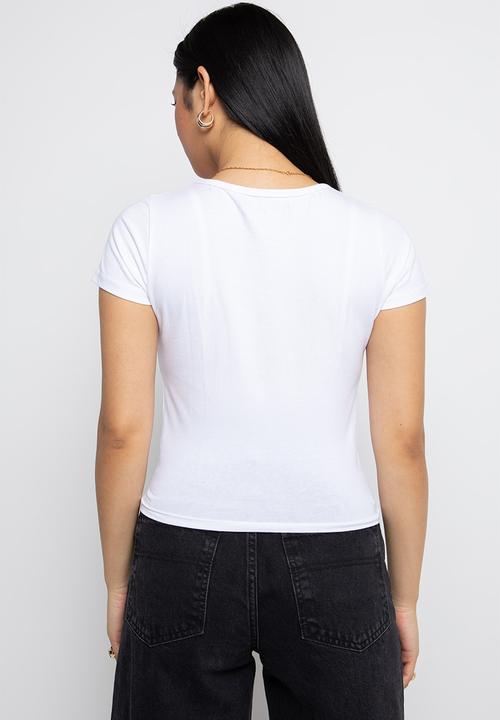 Daisy Street - Rosie baby tee - white