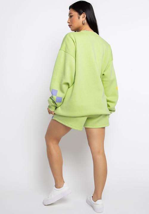 Daisy Street - Step outside sweat - pale green