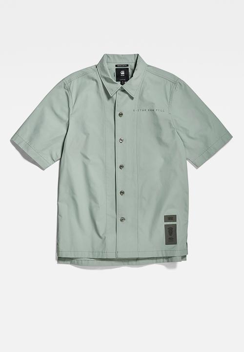 G-STAR - Hawaii commando shirt short sleeve - iceberg green
