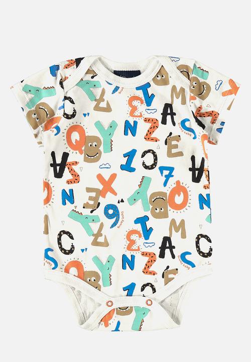Quimby - Two bodysuits and shorts set - white & grey