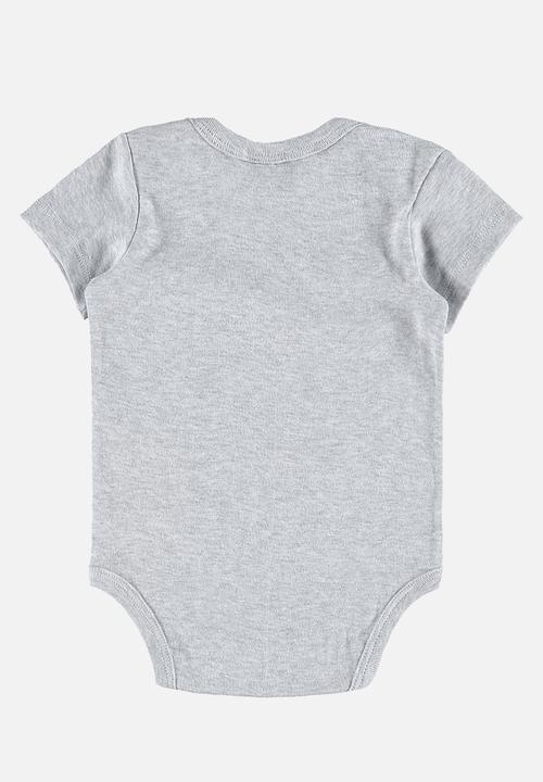 Quimby - Two bodysuits and shorts set - white & grey