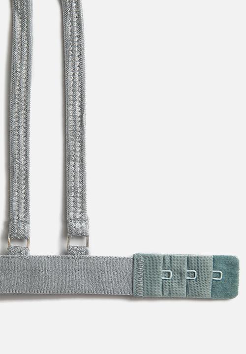 Koton - Lace triangle soft bra - grey