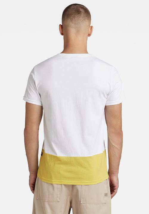 G-STAR - Color block raw- white