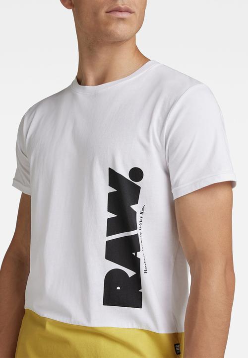 G-STAR - Color block raw- white