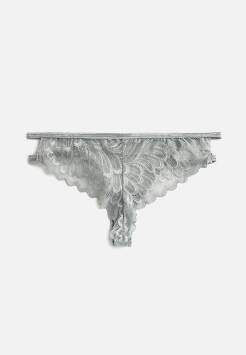 Koton - Lace brazilian brief - grey