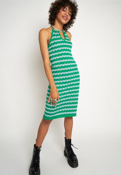 Daisy Street - Knit dress - green wave