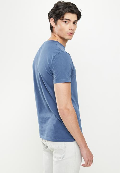 Replay - Replay side label tee - light blue