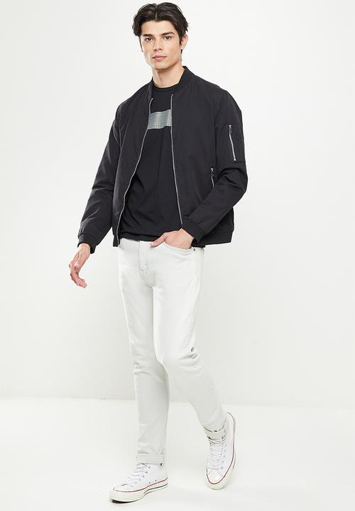 Replay - Sliver replay print tee - black