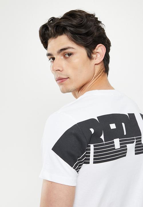 Replay - Replay backprint logo tee - white