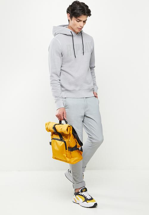 Replay - Replay washed printed hoodie - grey