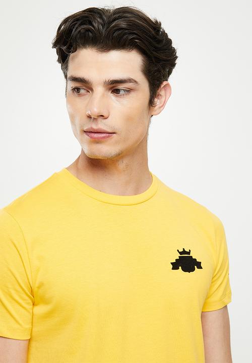 Replay - Replay crown print tee - yellow