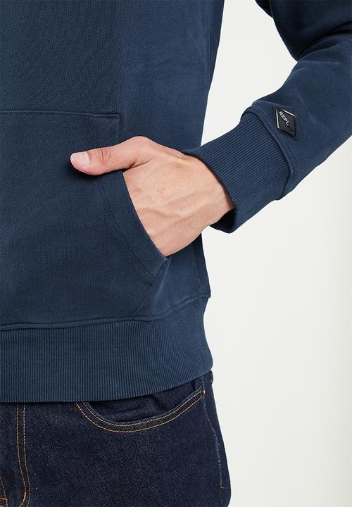 Replay - Replay small logo hoodie - blue