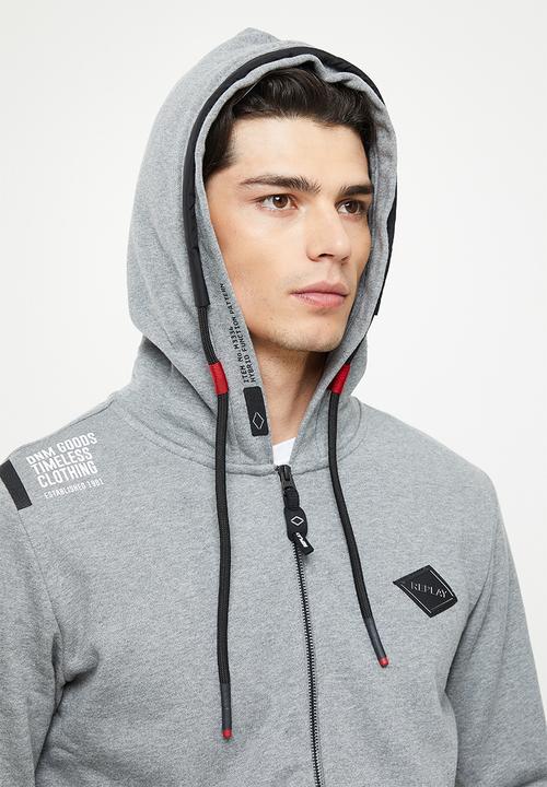 Replay - Replay zip hoodie - grey melange