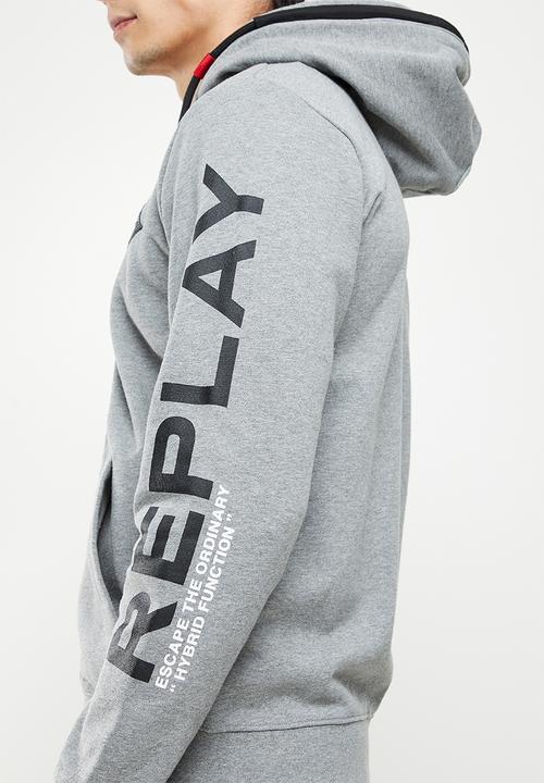 Replay - Replay zip hoodie - grey melange