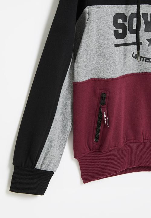 SOVIET - B mitch pull over fashion sweat top - grey
