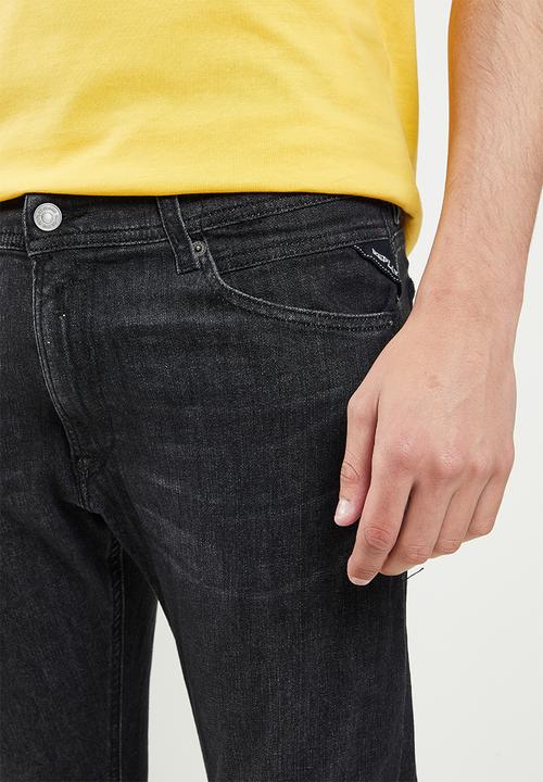 Replay - Skinny denim jeans - washed black