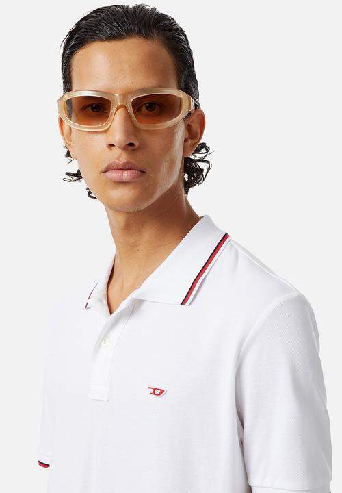 Diesel  - T-smith-d short sleeve golfer - white