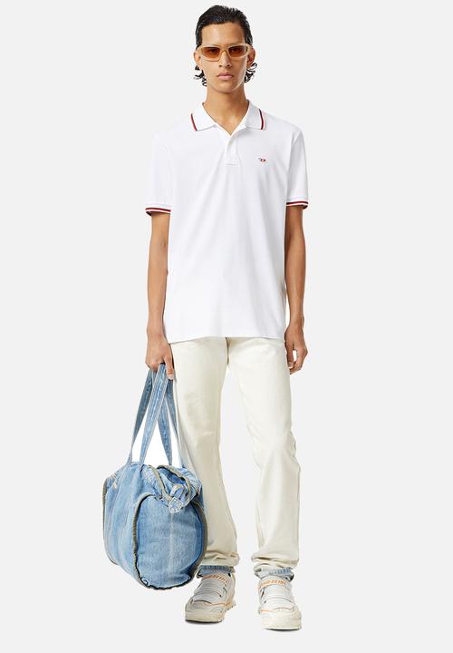 Diesel  - T-smith-d short sleeve golfer - white