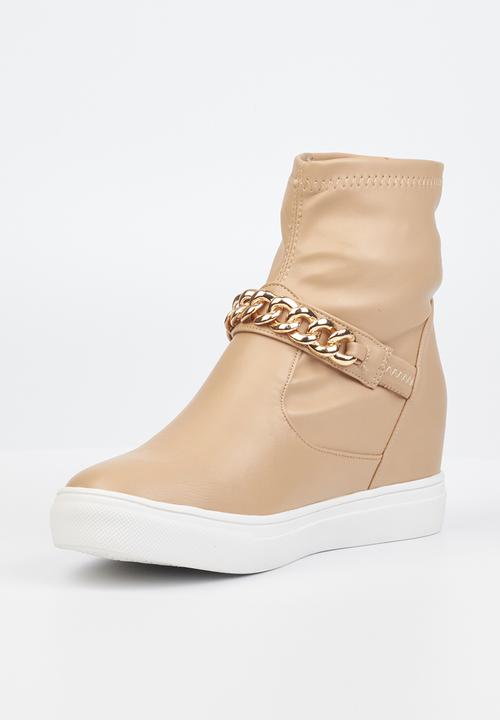 Butterfly Feet - Donna 1 wedge sneaker - neutral