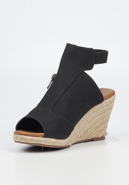 Butterfly Feet - Drayco 4 wedge heel - black