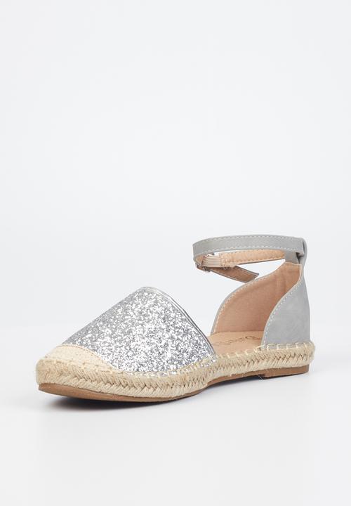Butterfly Feet - Karla 3 espadrille - silver