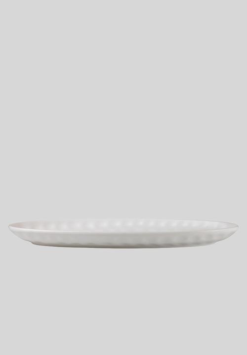 Maxwell & Williams - Gravity oval platter – white