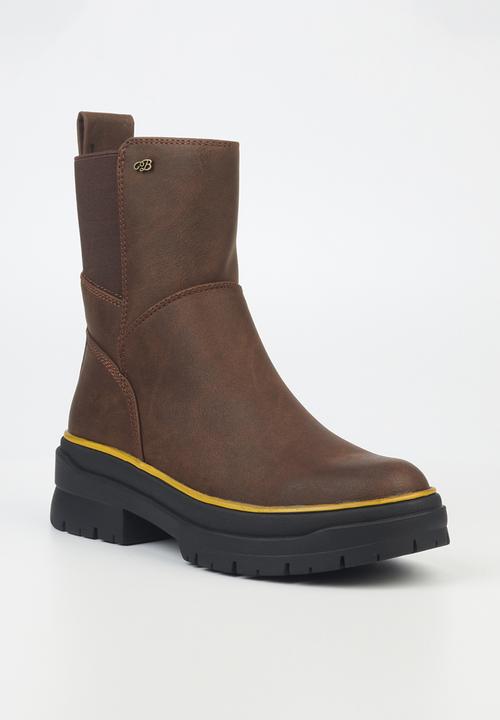 Miss Black - Berlan2 chelsea boot - brown