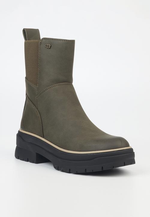 Miss Black - Berlan2 chelsea boot - olive