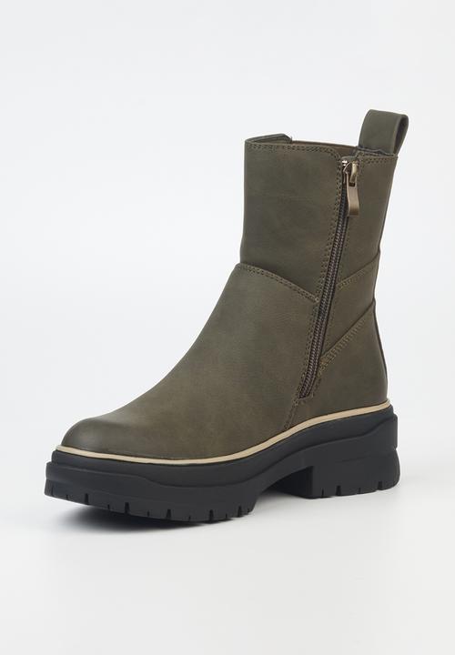 Miss Black - Berlan2 chelsea boot - olive