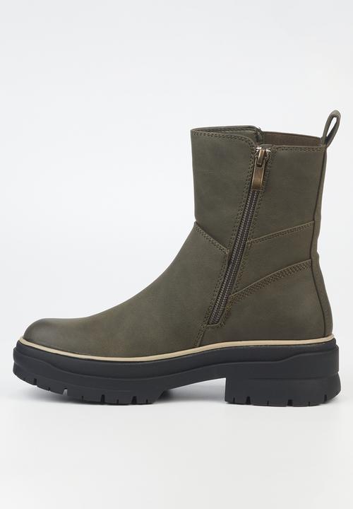 Miss Black - Berlan2 chelsea boot - olive