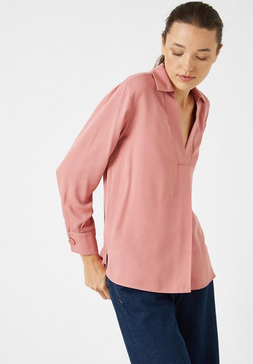Koton - Respect life long sleeve blouse - pink