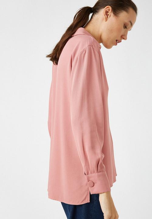 Koton - Respect life long sleeve blouse - pink