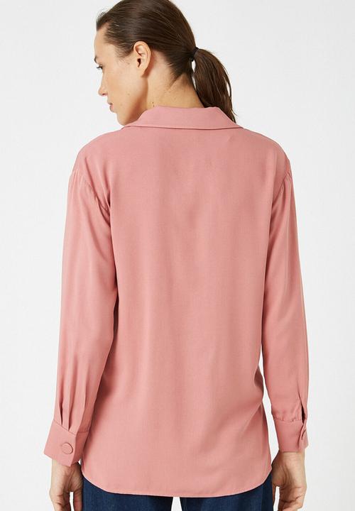 Koton - Respect life long sleeve blouse - pink