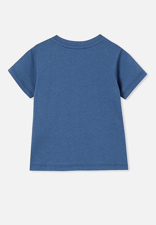 Cotton On - Jamie short sleeve tee - license - petty blue